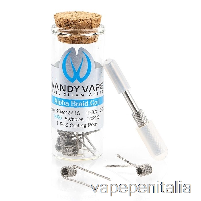 Bobine Precostruite Vape Italia Vandy Vape Performance Bobina A Treccia Alfa Da 0,3ohm